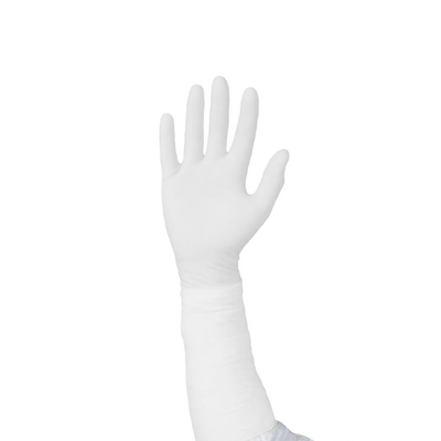 Elbow Length Powder Free Non Sterile Gloves White Medium x100