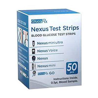GlucoRx Nexus Strips x50