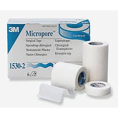 3M Micropore Surgical Tape, 1.25cm x 9.14m x 24