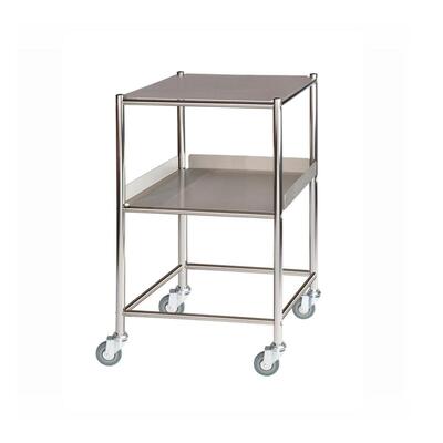 Sunflower Small Surgical Trolley with 1 Shelf and 1 Tray Stainless Steel