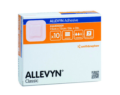 Allevyn Adhesive 7.5cm x 7.5cm x10