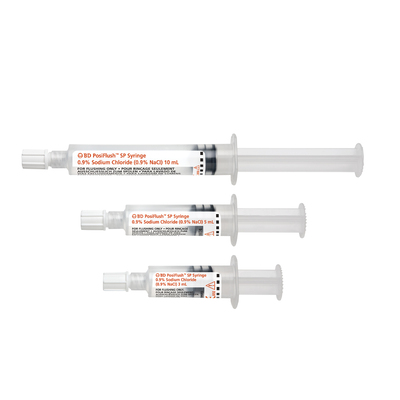 BD PosiFlush Saline Syringe 10ml 10ml x30