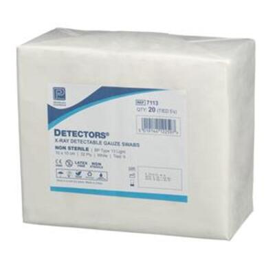 X-Ray Detectable Gauze Swab Sterile White 32 Ply 10cm x 10cm x120 (15  8)