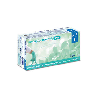 Sempercare Green Nitrile Gloves Small x200