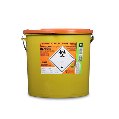 Sharpsguard Bin Eco Orange 11.5L x1