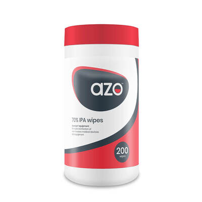 Azo™ 70% Ipa Disinfectant Wipes X 200