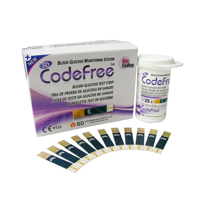 SD Codefree Glucose Test Strips x50