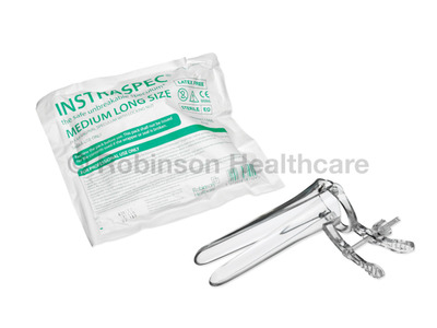 Instraspec Sterile Disposable Vaginal Speculum Size Medium-Long x1