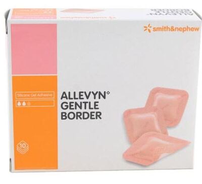 Allevyn AG Gentle Border Dressing 10 x 10cm x10