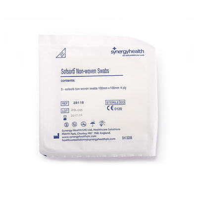 SOFTSORB GAUZE / 10CM X 10CM - 150X5