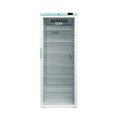 Lec 400L Freestanding Pharmacy Plus Upright Fridge with Glass Door