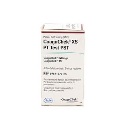 CoaguChek® XS PT Test PST Strips for CoaguChek® INRange and XS meters, pack of 24