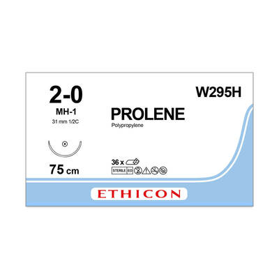 Ethicon Prolene Blue Suture 75cm M3 W295H (Pack of 36)