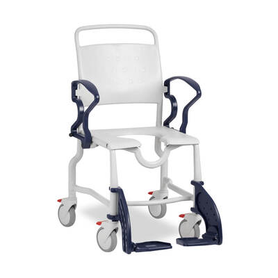 Mobile Shower/Commode Chair (150kg) - Adjustable Height