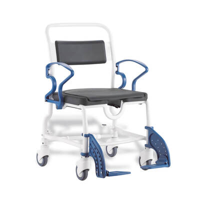 Mobile Shower/Commode Chair (175kg) - Fixed Height