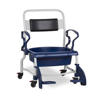 Mobile Shower and Tub-Seat Chair - Fixed Height