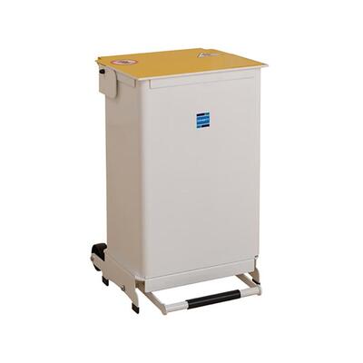 Kendal Hands Free Waste Bin White Lid 50L