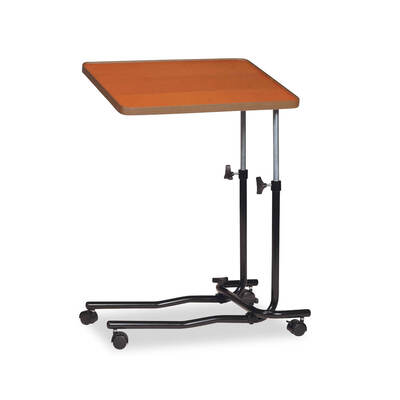 Overbed table standard - 4 castors