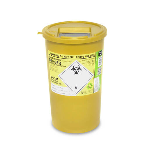 Sharpsguard Bin Eco Yellow 5L x1